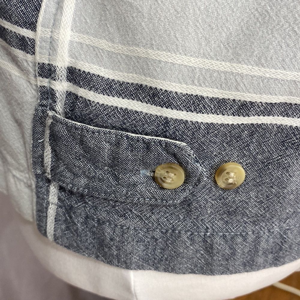 NWOT Victoria Jones Denim and Plaid Shirt Jacket - Picture 5 of 8